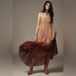 NWT Size XL - Let Me Be Strapless Ombre Maxi Dress